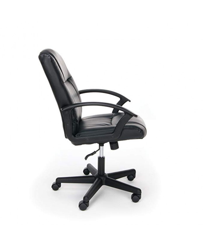 Essentials Leather Executive Office/Computer Chair with Arms - Ergonomic Swivel Chair (ESS-6000)