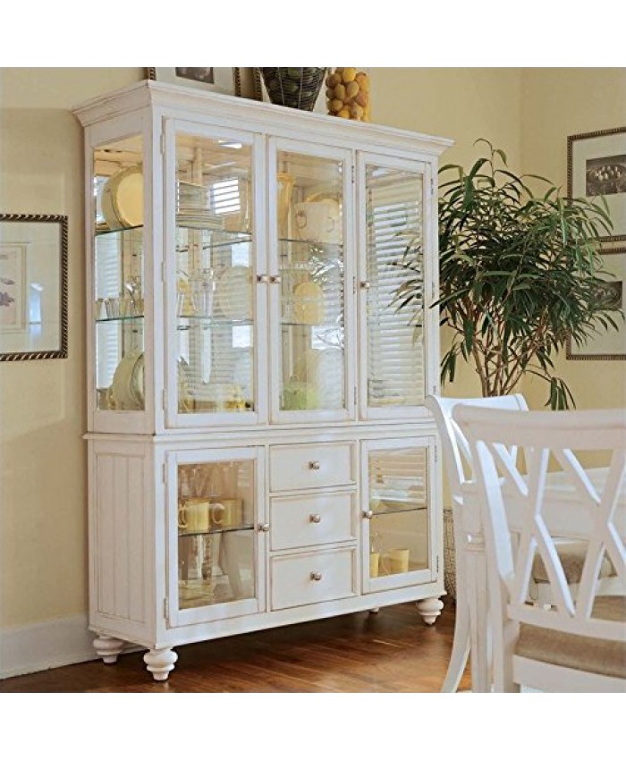 Beaumont Lane China Cabinet in Buttermilk Finish