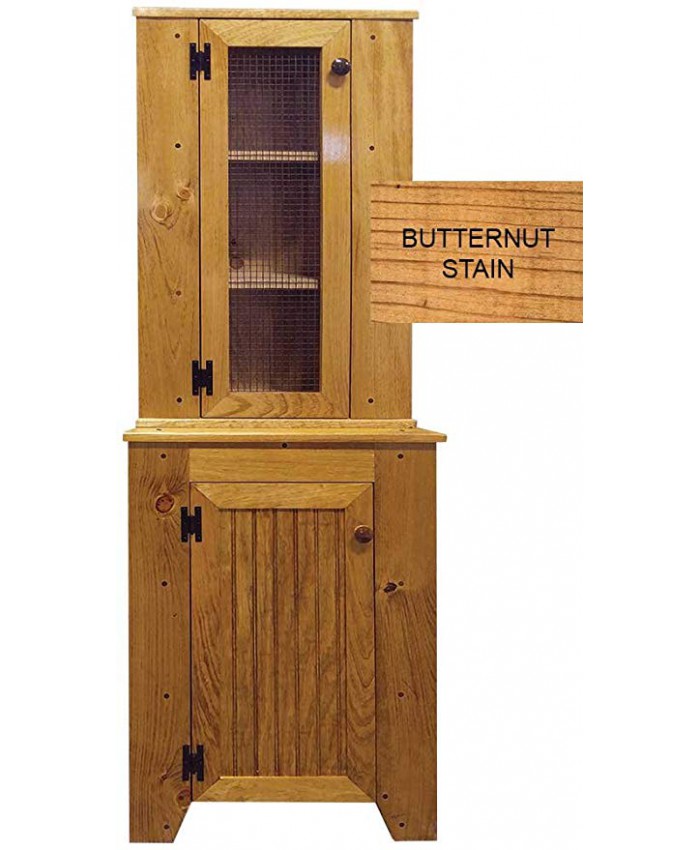 Corner Cabinet Set (Butternut Stain)